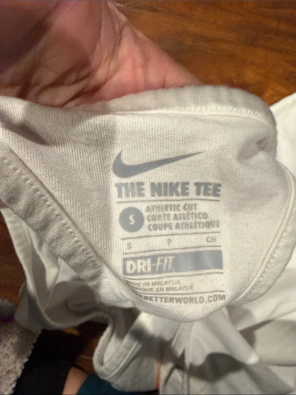 Nike White Racerback Tank with Pink-Orange Swoosh